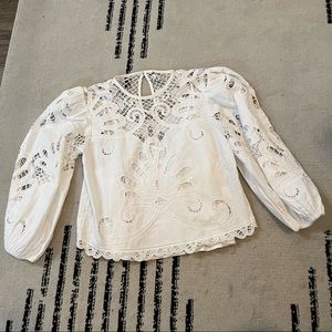 White lace top